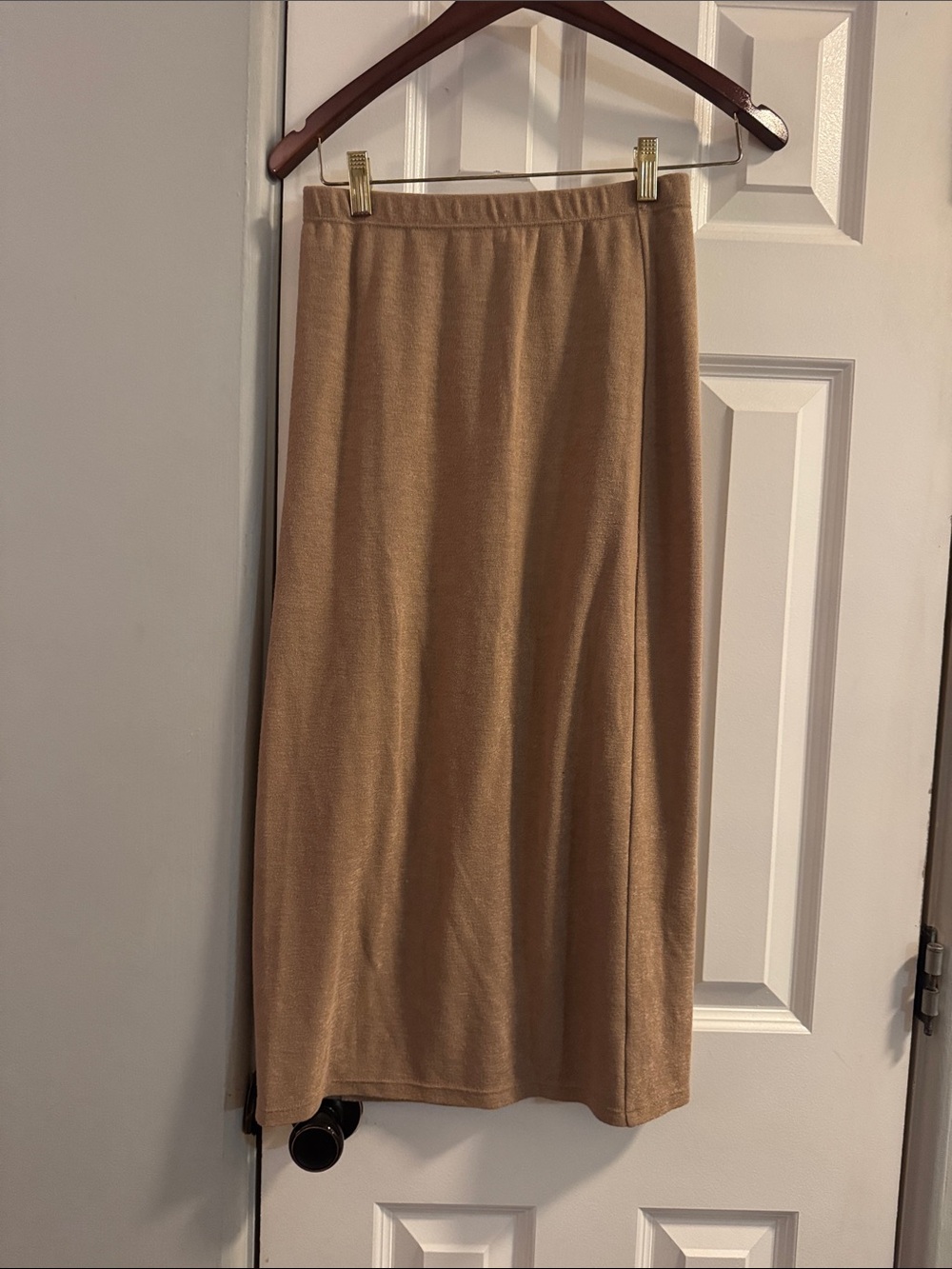 Reformation Tan Midi Skirt